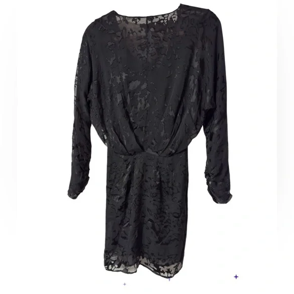 RAG & BONE BLACK MULTI ELOISE BURNOUT DRESS SZ 00 (TXA955) - Picture 2 of 8